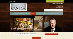 Desktop Screenshot of cantordruglawyers.com